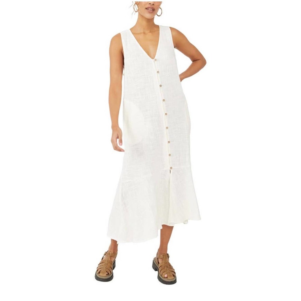 NWOT Free People Valerie Vest Midi Dress Small